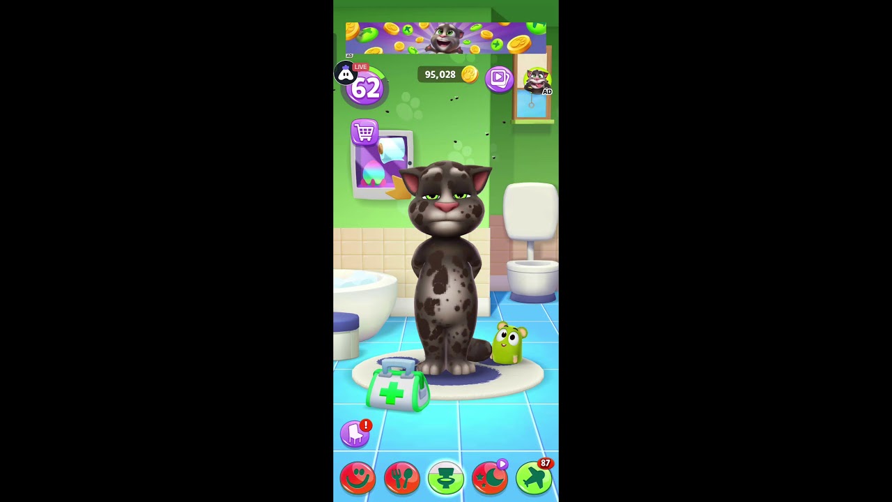 My Talking Tom 2 Funny 🤣 Tom Friends #virallive #talkingtomtalkingtom #shortslive #1mlive