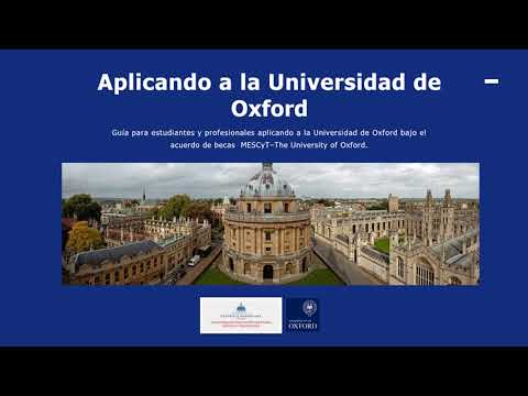 Guía Aplicación Programa Becas Universidad de Oxford-MESCyT