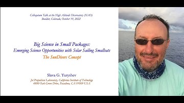 Big science in small packages: Emerging science opportunities with solar sailing smallsats...