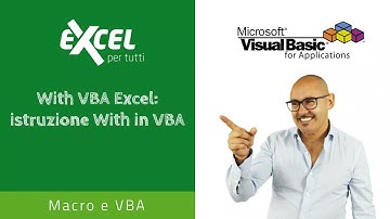 With VBA Excel: istruzione With in VBA