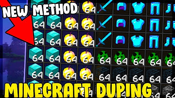 *NEW Method* WORKING EASY Minecraft Duplication Glitch Explained! How to dupe in Minecraft 1.15.2