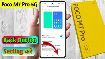 poco m7 pro 5g back button settings, poco m7 pro 5g side button setting