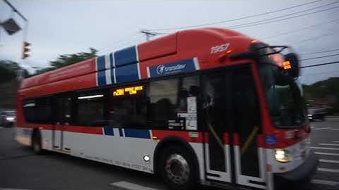 NICE Bus: Great Neck bound XN40 1957 N20H entering Great Neck LIRR