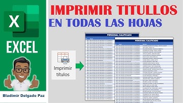 Como Imprimir Titulo en todas las paginas en Excel