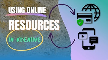 How You can use the Online resources right inside Kdenlive