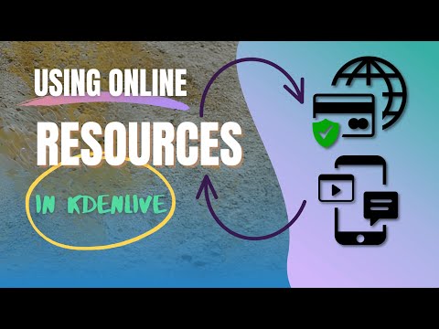 How You can use the Online resources right inside Kdenlive