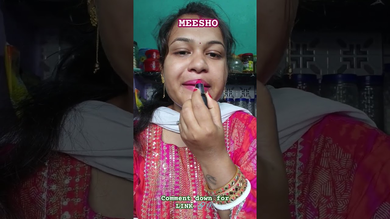 meesho finds beautiful shade Swiss beauty lipstick 💄#meesho #meeshofinds  #shorts