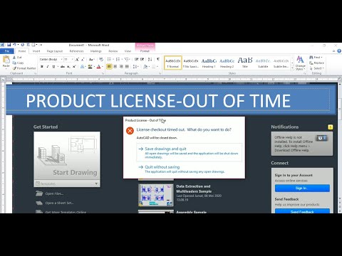 PRODUCT LICENSE - OUT OF TIME  CARA MENGATASINYA SEHINGGA AKTIF KEMBALI #AUTOCAD2020 #SoftwareSIPIL