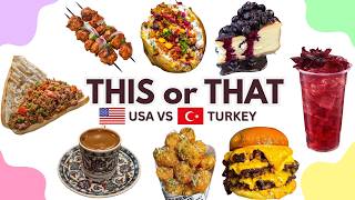 USA vs Turkey: Ultimate Food Battle 🍔🥙🔥| This or That Let S Compare Turkey Vs Chicken