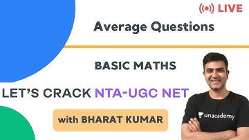 Average Questions | Basic Maths for NTA UGC NET Paper 1 | Kumar Bharat