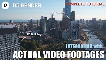 D5 Render Exterior Tips and Tricks - Integration with Actual Video Footages - English Subtitle