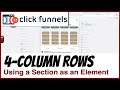 Design Like a Pro: 4-Column Rows in ClickFunnels with No Code