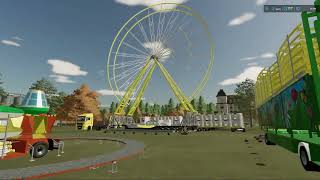 Farming simulator 22 fun fair from start to finish setup