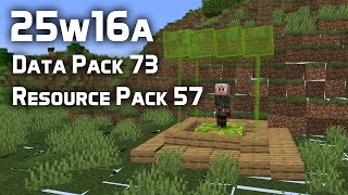 News in Data Pack Version 73 and Resource Pack Version 57 (25w16a)