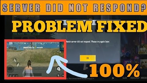 Fix Match Server did not respond in Pubg and PubG Lite problem solved 100%