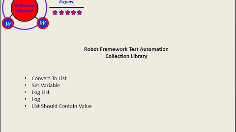 Robot Framework Collections List Tutorial Three