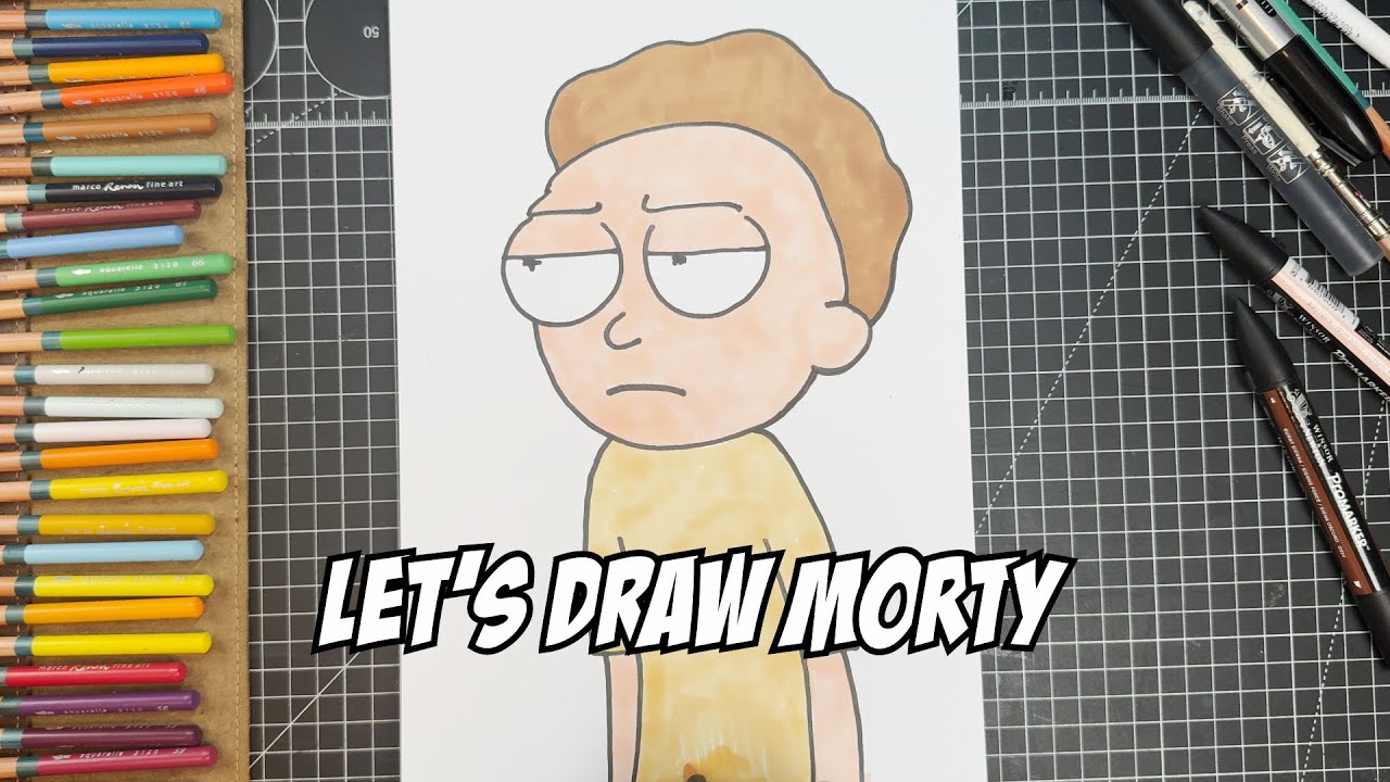 How to draw Morty || Rick and Morty