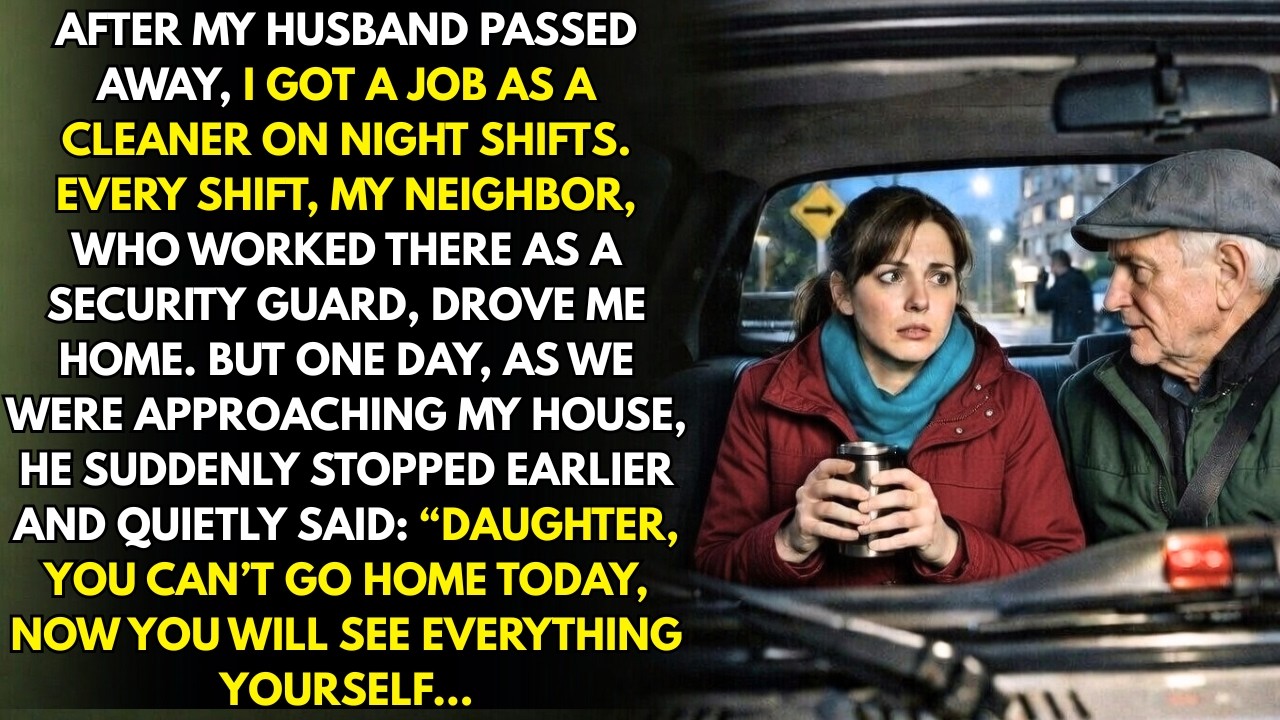 The neighbor drove me home, but one day he passed the turn and said, “You can’t go home today ”