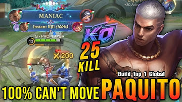 25 Kills + MANIAC!! Instant Kill Combo Paquito 100% CAN