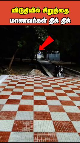 விடுதியில் சிறுத்தை  மாணவர்கள் திக் திக்