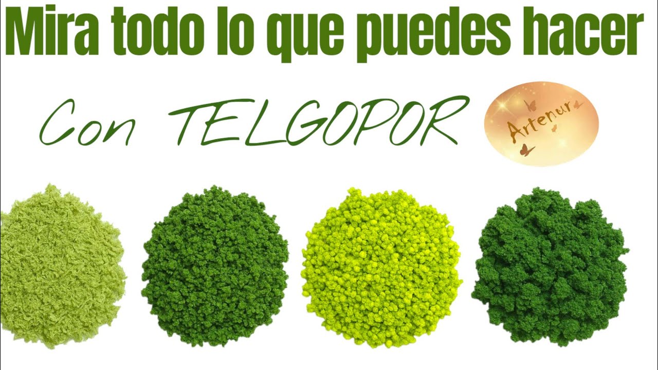 Vegetación para belenes y maquetas ♻️DIY paso a paso