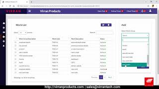 Work Group & Work List  - Virran Project Management screenshot 4
