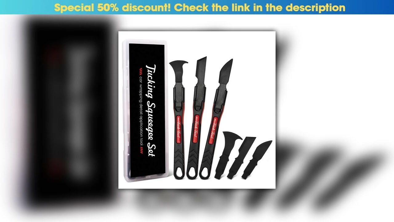 Review EHDIS Pro Wrapping Stick Squeegee Detailing Tools 3pcs Micro Tips POM Edge Tucking Vinyl App