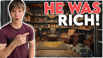 HE WAS RICH!! I BOUGHT AN $800 ABANDONED STORAGE UNIT!!