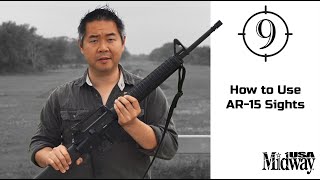 How to use AR-15 Iron Sights | 9-Hole Reviews