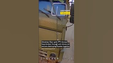 Ukrainian Fiber Optics FPV Drones Destroying Russian Logistics #warinukraine #drone