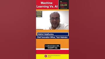 Machine Learning Vs AI | Nikhil Malhotra | Tech Mahindra