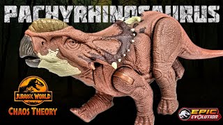 Mattel Jurassic World Chaos Theory Wild Roar Pachyrhinosaurus Review!!! Epic Evolution!!!