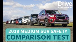 Safest SUV You Can Buy In 2019, Medium SUV Mega Comparison Test | Drive.com.au