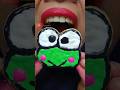 ASMR Anomaly Chocolate Painting Keroppi Picture Truns into Cake Cookies #short #shorts 1428