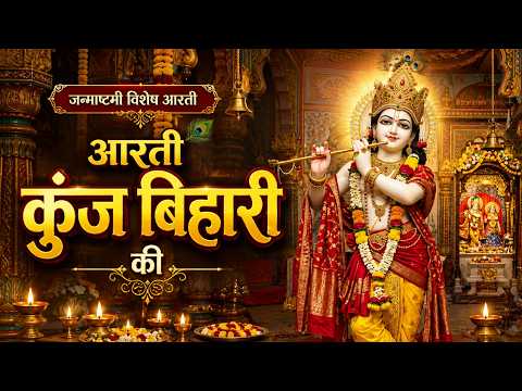 आरती कुंज बिहारी की | Aarti Kunj Bihari Ki With Lyrics | Krishna Ji Ki Aarti | कृष्ण जन्माष्टमी आरती
