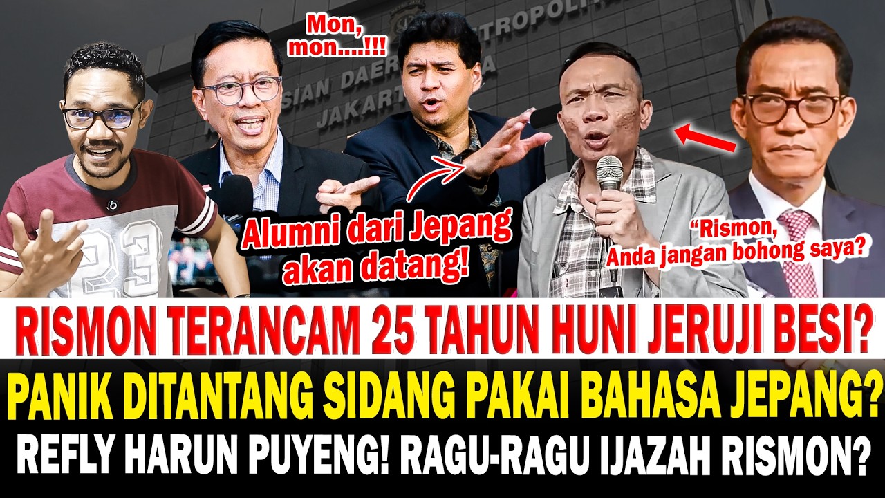 Ketar-Ketir! Rismon Panik Terancam Dipidana 25 Tahun? Ketakutan Ditantang Debat Pakai Bahasa Jepang?