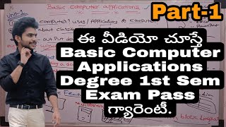 Basic Computer Applications Degree 1st sem Important questions | #basiccomputerapplications