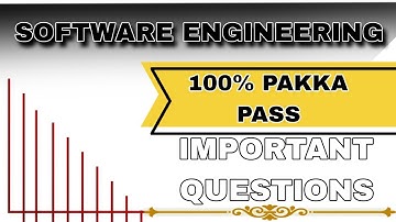 SOFTWARE ENGINEERING IMPORTANT QUESTIONS // BTECH