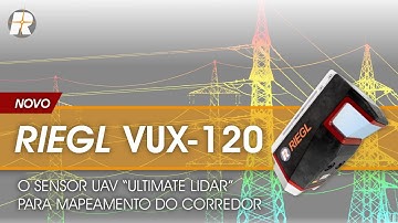 RIEGL VUX-120 (Portuguese): O “Ultimate UAV LiDAR Sensor“ para mapeamento de corredores
