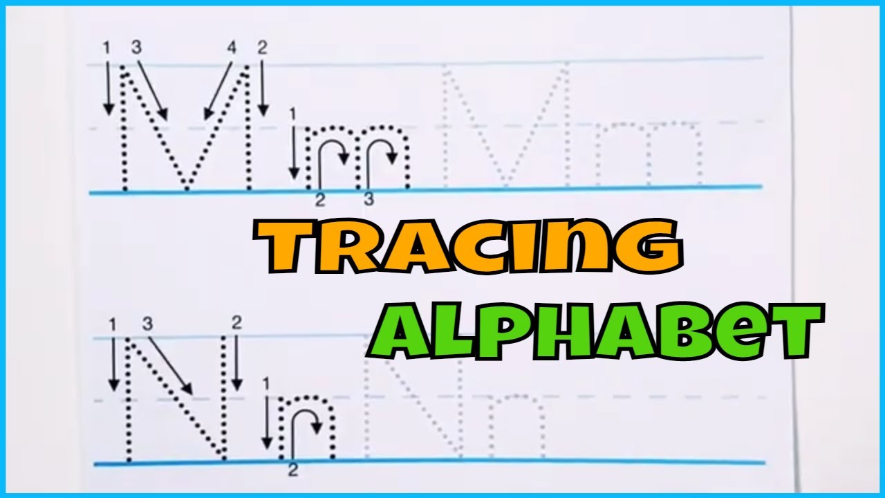 Learn how to Write English Letters. Tracing Alphabet for Kids - YouTube