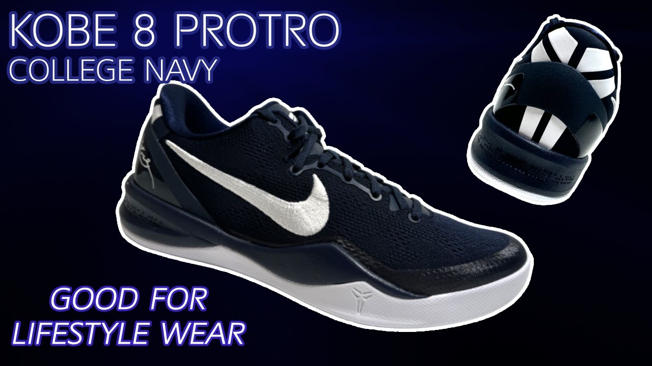 2024 Nike Kobe 8 College Navy Review & On Feet - YouTube