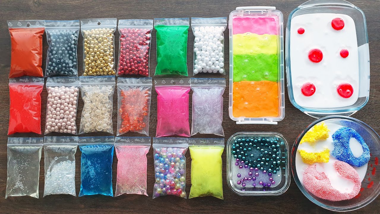 Making Slime with Bags - Izabela Stress Slime Mixing Making Slime with Bags - Izabela Stress Slime Mixing