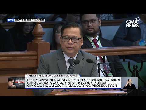 Fajarda, hindi na ipepresenta ng Prosecution bilang witness | GMA News