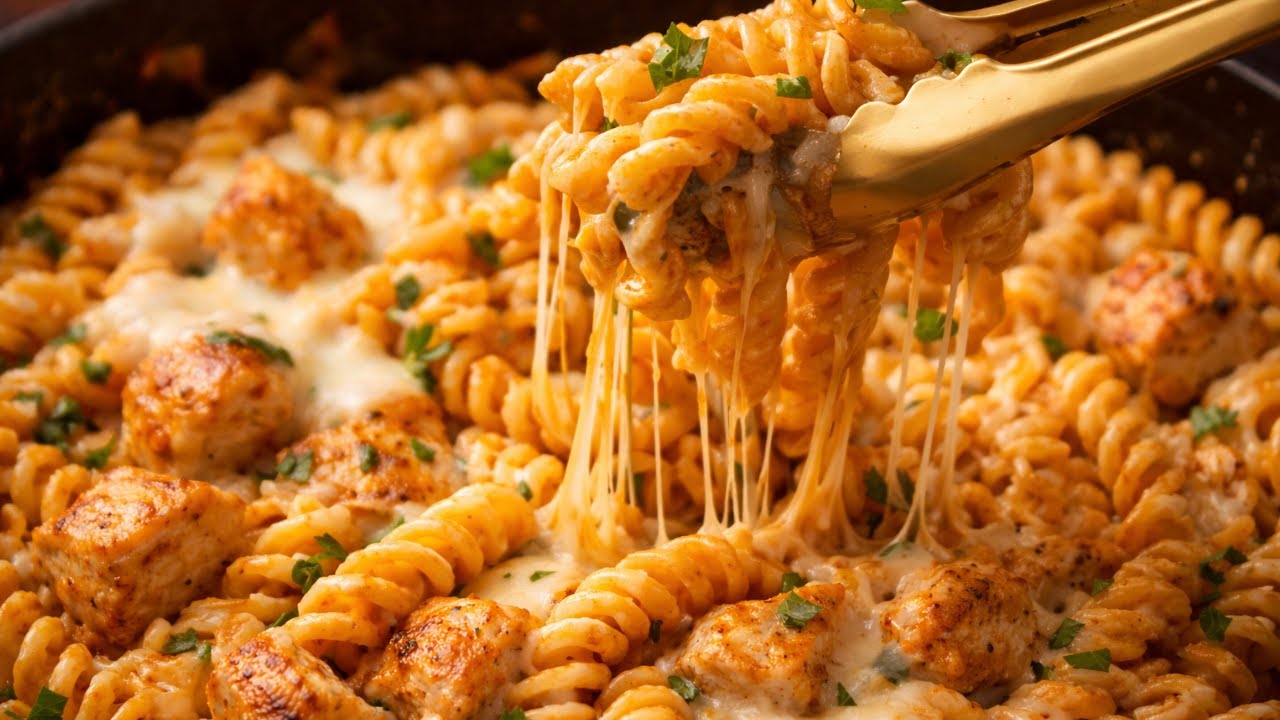 You’re Making Alfredo Wrong. Try This Instead l Ultra-Creamy Cheesy Chicken Fusilli Alfredo