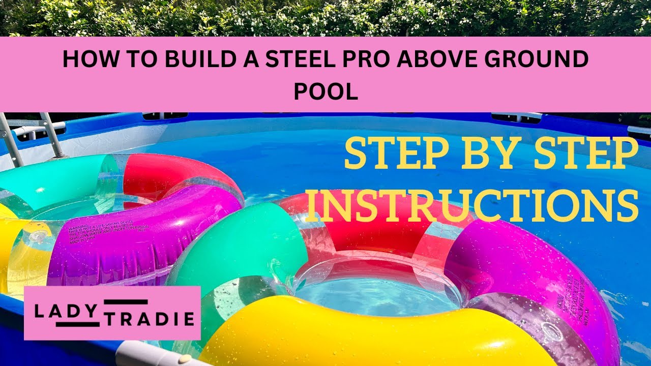 Step by Step | How to build your own above ground pool - YouTube