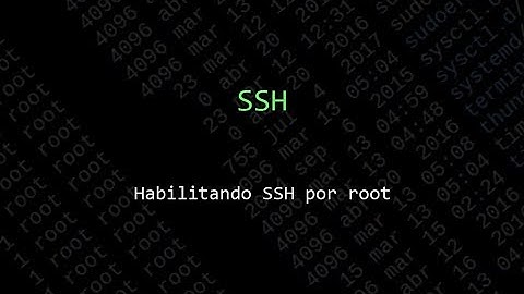 Habilitando SSH por root