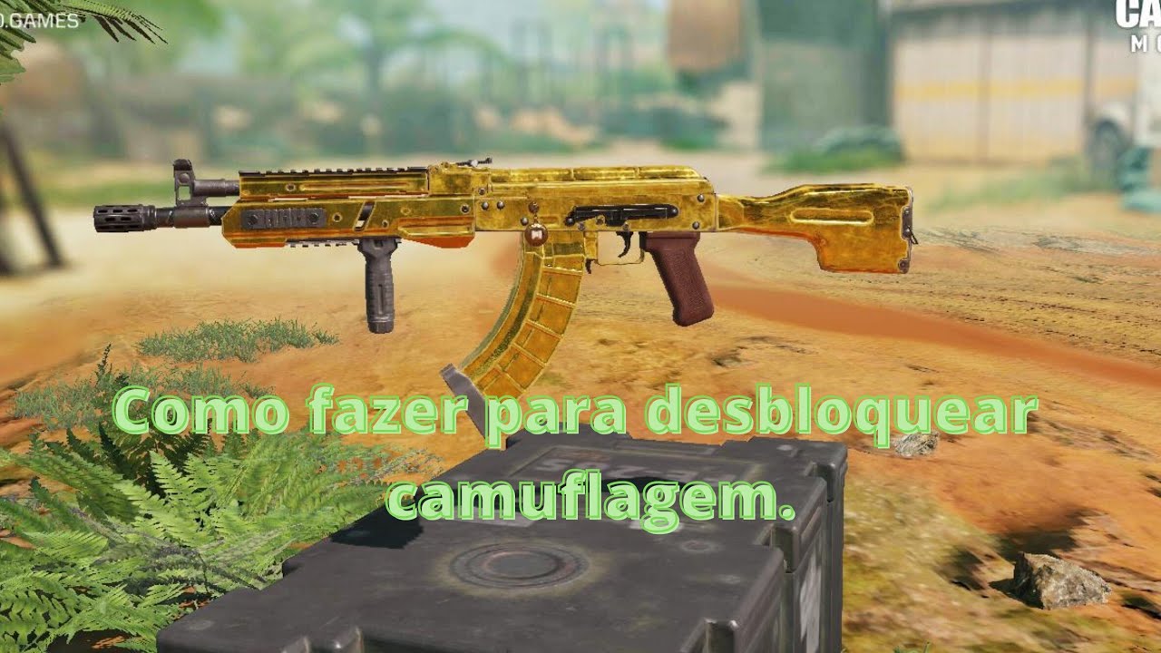 CALL OF DUTY mobile ( como desbloquear camuflagem de armas). - YouTube
