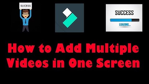 Multiple Videos in One Screen - Filmora 9 Tutorial 2021