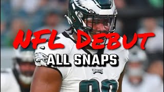 Jalen Carter Dominant Debut: All Snaps