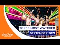 TOP 10: Most watched - September 2021 - Eurovision Song Contest